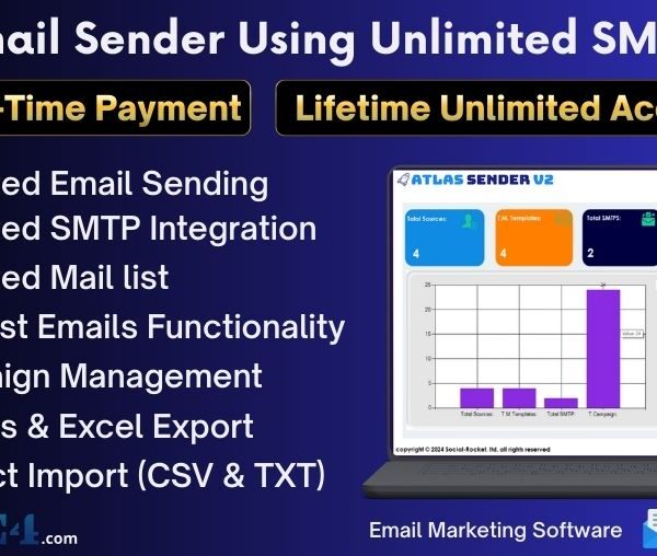 Bulk Email Sender Using Unlimited SMTP
