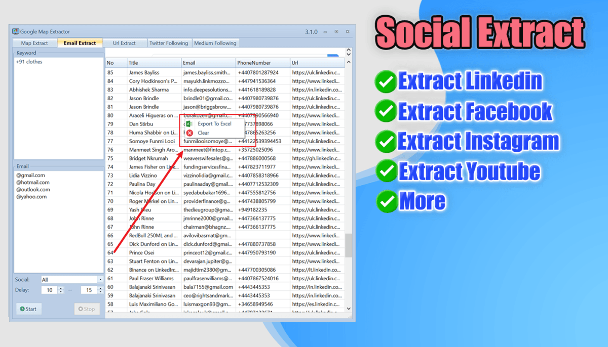 Google Map & Social Media Leads Generation software - Image 4