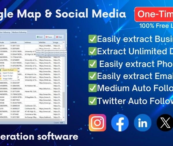 Google Map & Social Media Leads Generation software